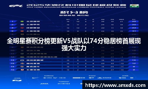 全明星赛积分榜更新V5战队以74分稳居榜首展现强大实力